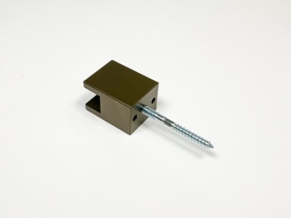 Trapleuninghouder brons voor kokerprofiel 40x20 - Afbeelding 3