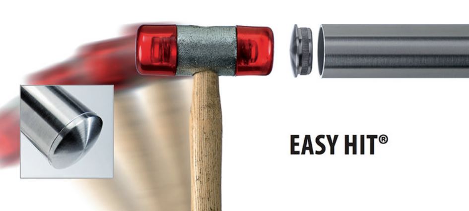 Eindkap vlak voor buis RVS-INOX 304 Easy Hit Ø42.4 - Afbeelding 4