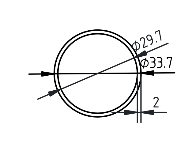 Buis zwart fijnstructuur