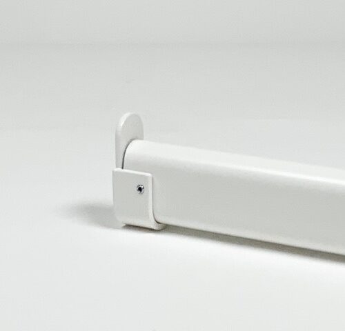 Garderobestang ovaal RAL 9010 wit