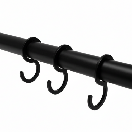Garderobehaken zwart