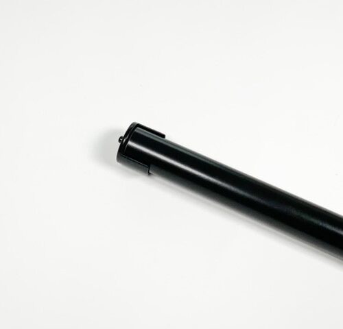 Garderobestang voor flens half open zwart