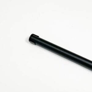 Garderobestang fijnstructuur zwart RAL 9005 blind