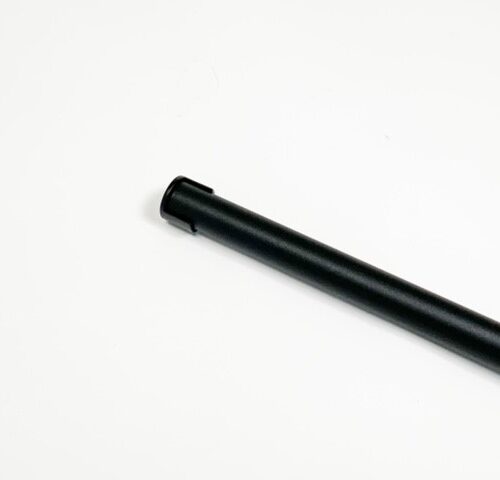 Garderobestang fijnstructuur zwart RAL 9005 blind