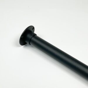 RVS-INOX zwarte garderobestang