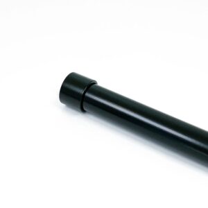 Garderobestang extra stevig in RAL 9005 zwart. Extra stevige buis met een diameter van 35 mm en een wanddikte van 2,5 mm.