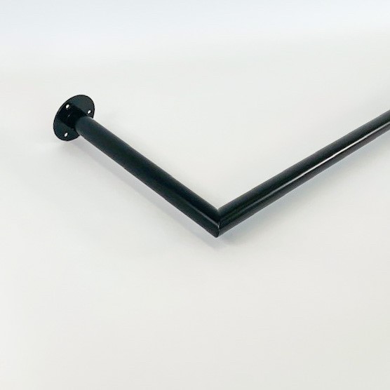 Garderobestang met hoek