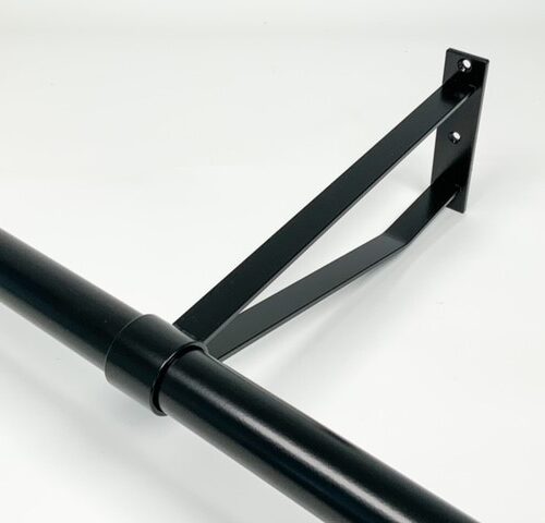 Garderobesteun extra sterk RAL 9005 zwart