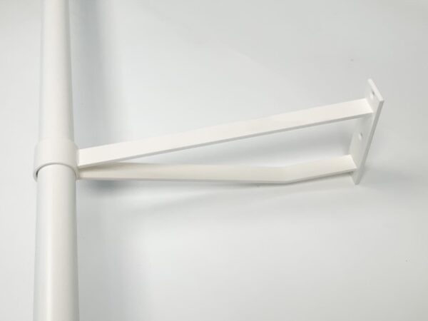 Afstandsteun wit Ø32 mm - 8 cm tot hart buis - Afbeelding 3