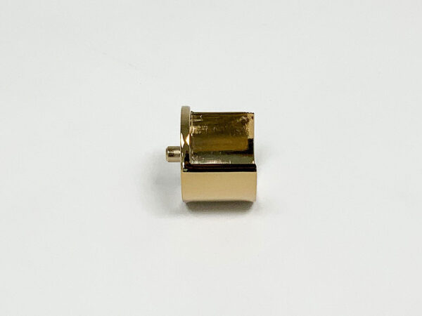 Garderobestang in messing glans half open flens Ø25.4 mm - Afbeelding 2
