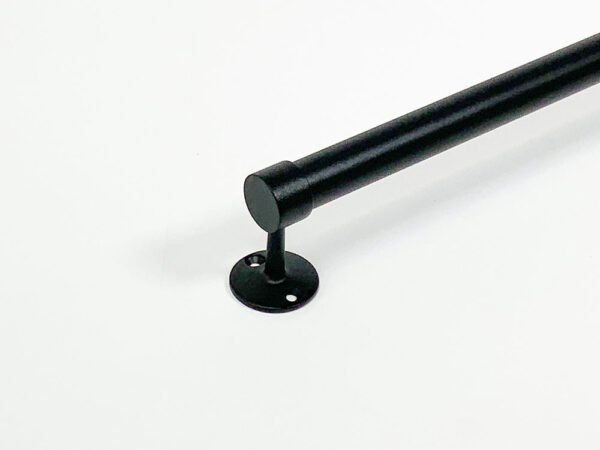 Handdoekrek in zwart Ø25 mm - Afbeelding 2