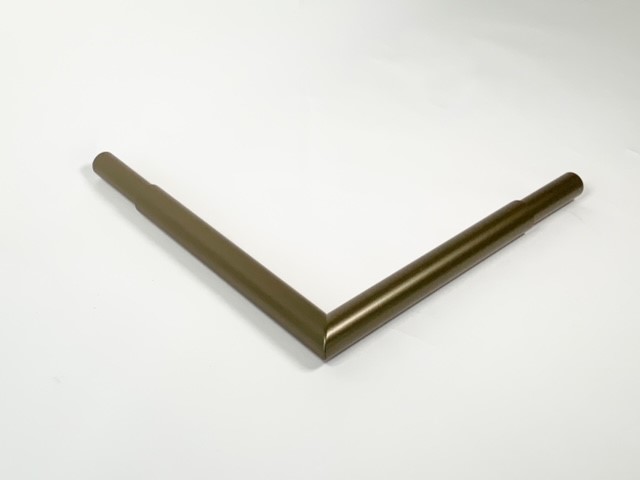 Hoekstuk voor voetrail in brons