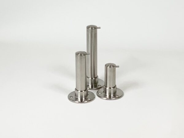Kledinghaak RVS-INOX met eindstop - 100 mm - Afbeelding 3