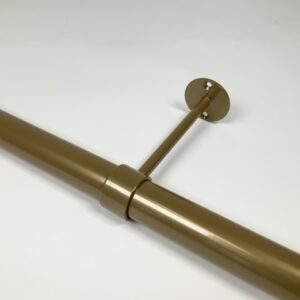 Afstandsteun in goud 14 cm tot hart buis in al 1036 van Metaalstore