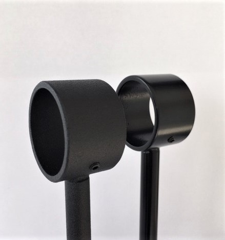 Flens-rozet zwart fijnstructuur Ø32 mm - Afbeelding 6