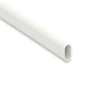 Buis ovaal wit Ø30x15 mm