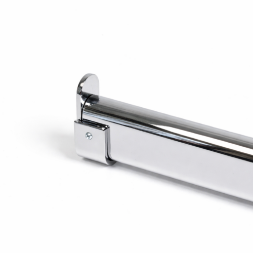 Kledingstang ovaal chroom 30x15x2 mm