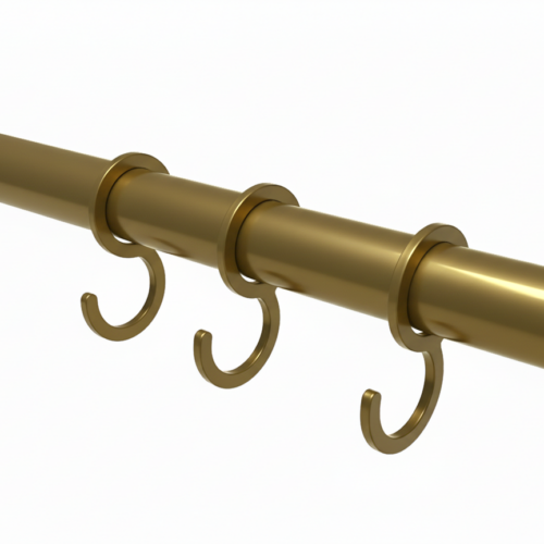 garderobehaken in goud