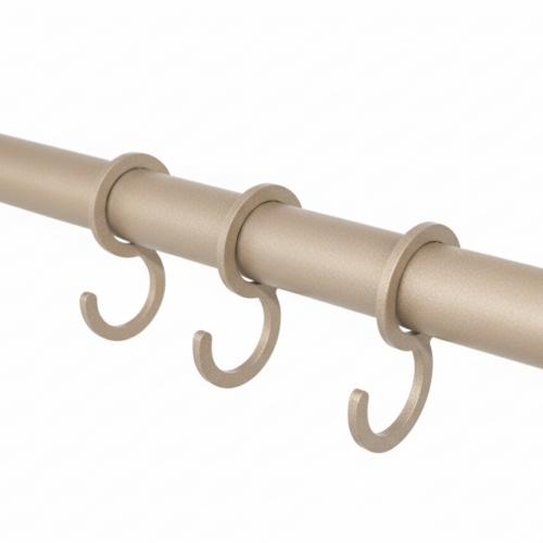 Set van 3 garderobehaken Quartz 2 Ø25 mm