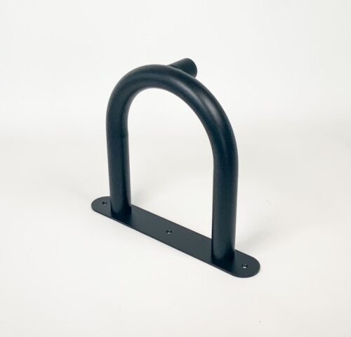 Eindbeugel modulaire kapstok zwart fijnstructuur