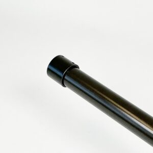 Garderobestang Gun Metal met flens-blind in Gun Metal