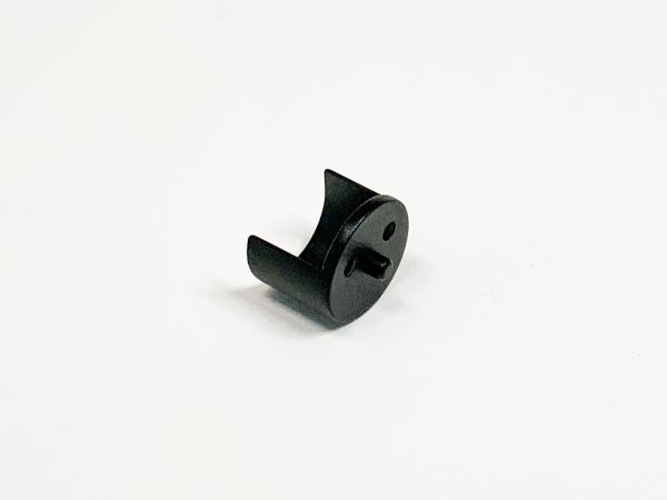 Buissteun 25.4 mm half open zwart fijnstructuur