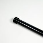 Garderobestang Ø32 mm voor half open buissteun zwart