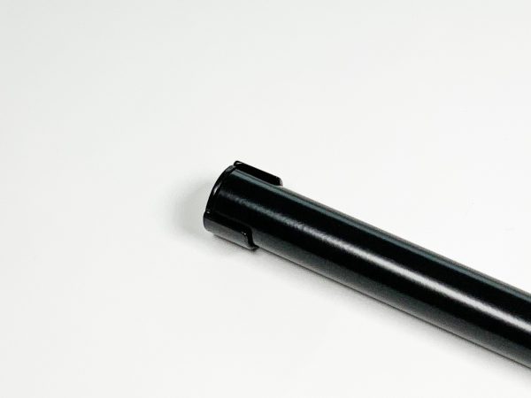 Garderobestang half open zwart 32 mm